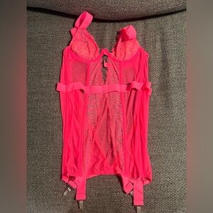 Vibrant pink Chemise with Soft Stretchy Fabric